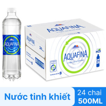 Thùng nước suối Aquafina 500ml chính hãng
