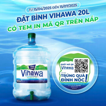 Nước uống Vihawa 20L Bình Vòi
