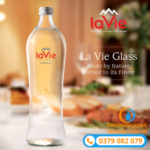 lavie 460ml chai thủy tinh