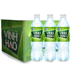 Thùng Vĩnh Hảo Chai 500ml Có Ga (Thùng / 24 Chai)