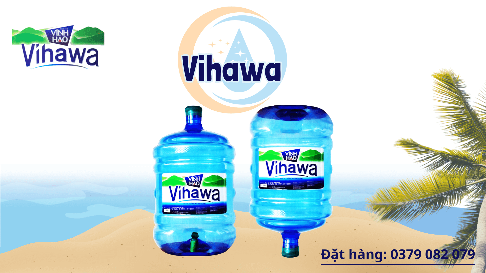Nước uống Vĩnh Hảo Vihawa bình 20L