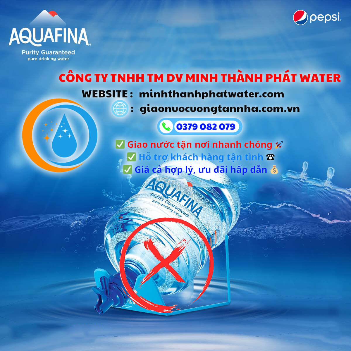 Bình nước Aquafina 20L