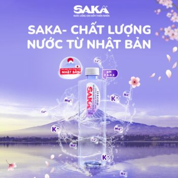 Nước suối Saka chai lớn 1.2L (thùng 12 chai)