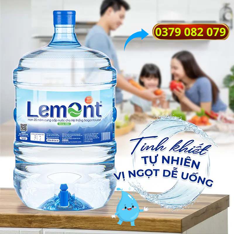 Nước Tinh Khiết Lemont Bình Úp Máy Nóng Lạnh